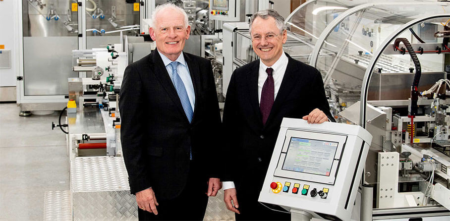 Naturelle news image - Pictured (L-R) are Gabriel Bradley, Managing Director, Naturelle with Kevin Holland, CEO, Invest NI.
