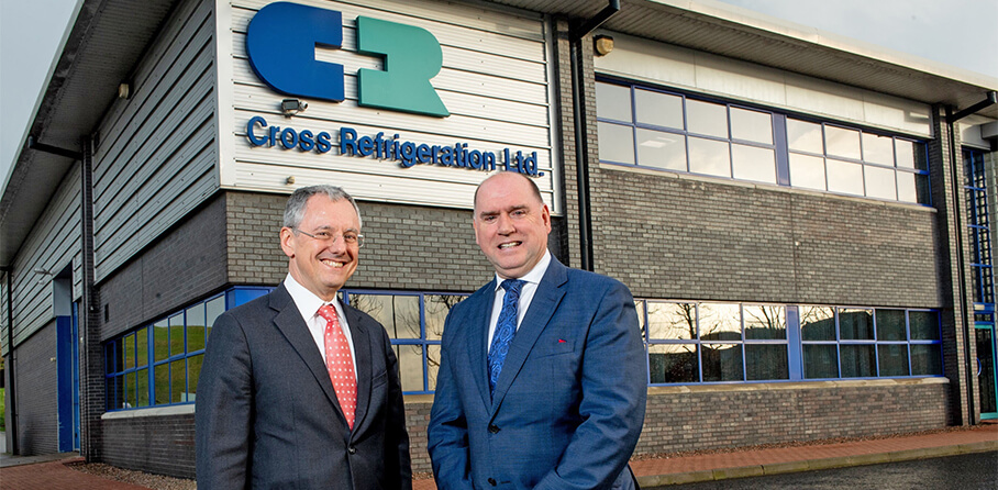Cross Refrigeration - Pictured (L-R) is Kevin Holland, CEO, Invest NI with Andrew Nesbitt, Managing Director, Cross Refrigeration.