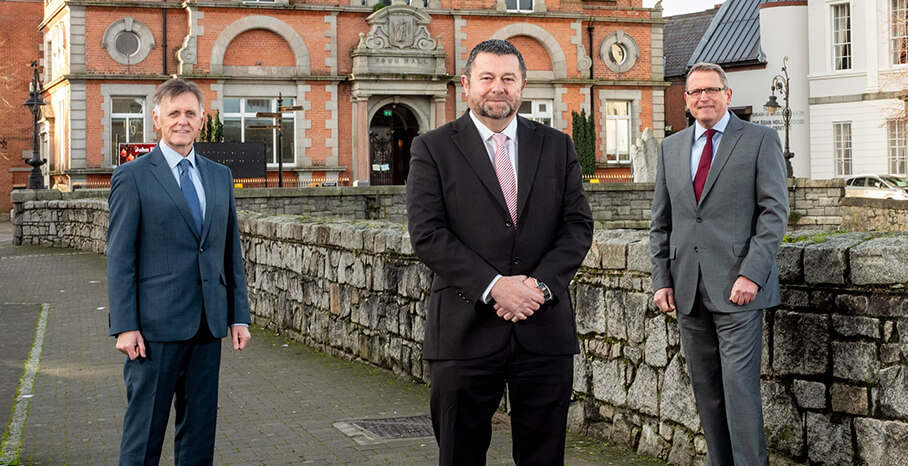 Pictured (L-R) are Mark Bleakney, Southern Regional Manager, Invest NI with Maurice Healy, CEO, Glantus and Derek Andrews, Head of International Investment, Invest NI