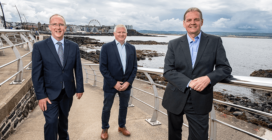 Pictured (L-R) are Des Gartland, North West Regional Manager, Invest NI with Alan McKeown, Executive Director of Regional Business, Invest NI and Michael Carlin, CEO of Zymplify