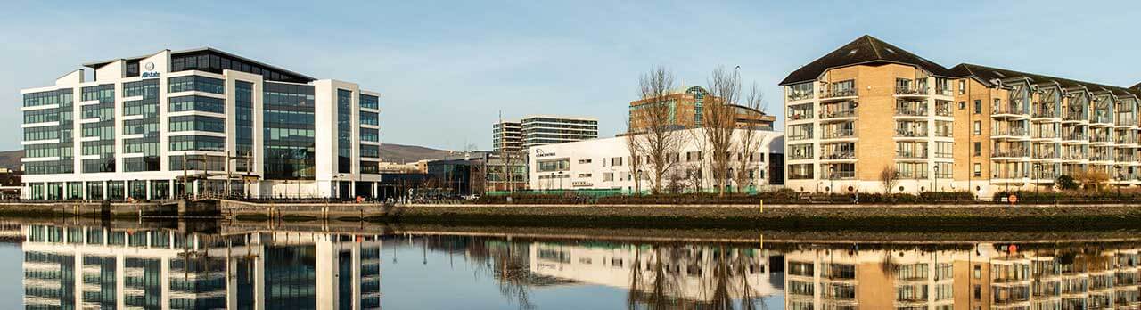 Image of buildings on the waterfront in Belfast