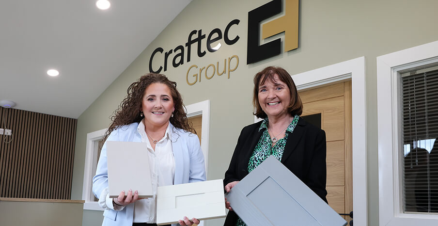 Pictured (left to right) are Ann McErlean, Managing Director of Craftec Group and Ethna McNamee, Head of Western Regional Business at Invest NI
