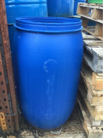 Plastic drums, buckets and containers