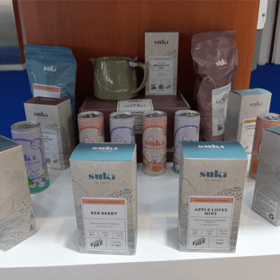 Suki Tea products at Gulfood